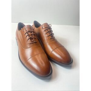 Cole Haan Hawthorne Cap Toe Oxford British Tan Brown Lace Up C38721 Size 9.5M